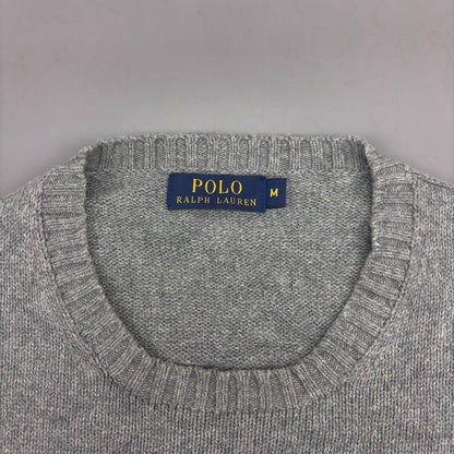 Grey Ralph Lauren Knitted Sweater - M - Very Good - Revaleur
