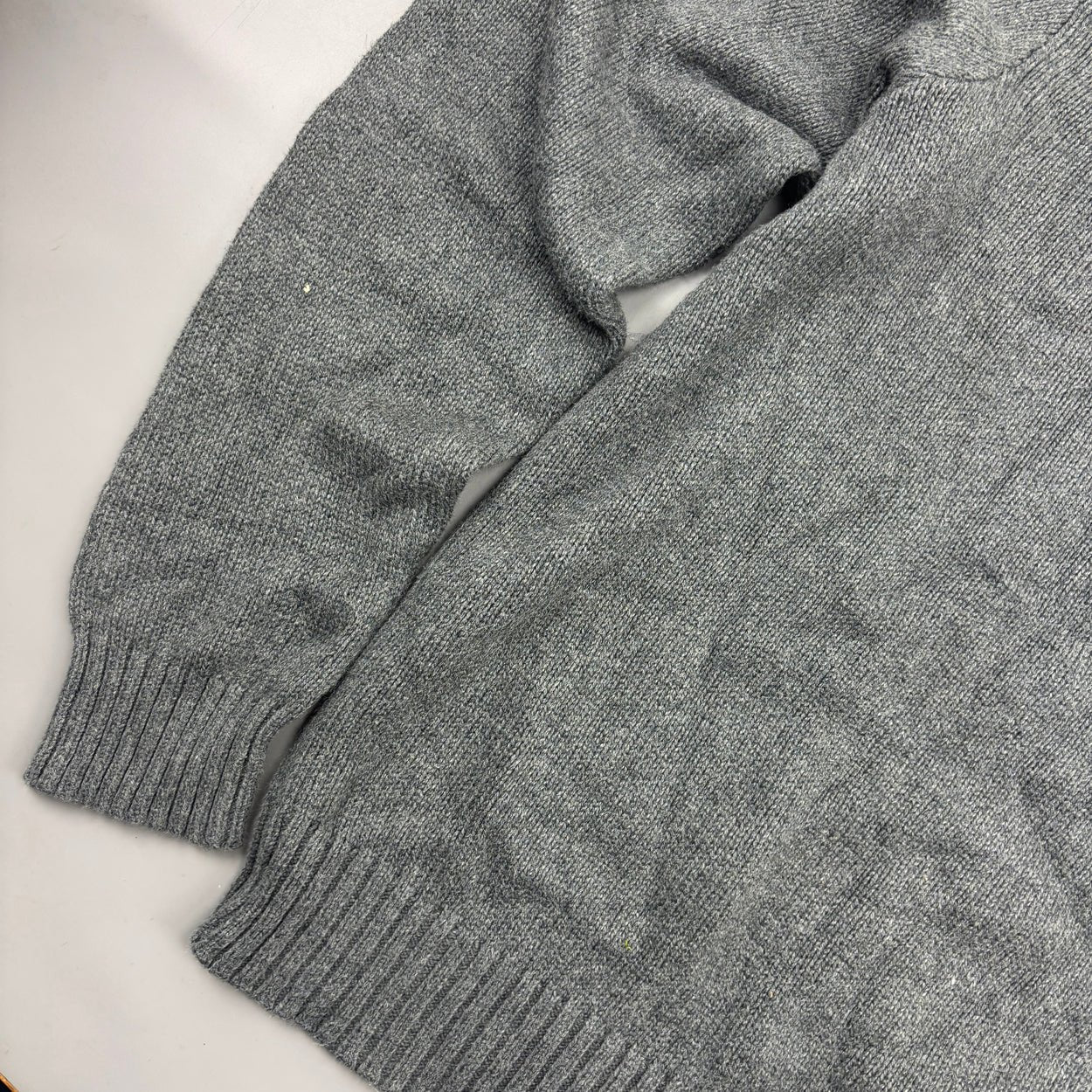 Grey Ralph Lauren Knitted Sweater - Men L - Very Good - Revaleur