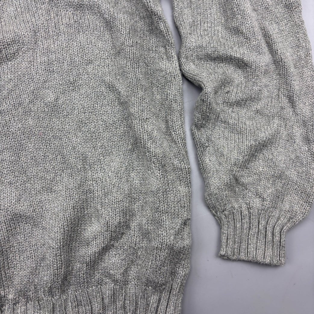 Grey Ralph Lauren Knitted Sweater - Men L - Very Good - Revaleur
