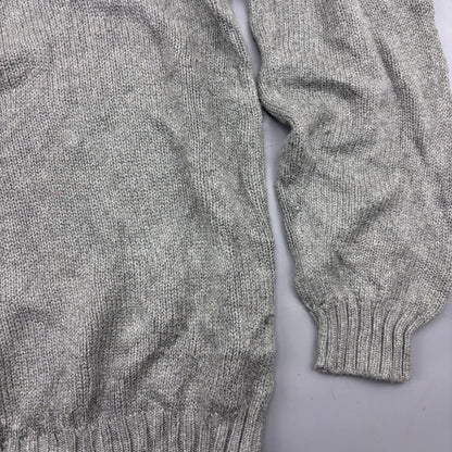 Grey Ralph Lauren Knitted Sweater - Men L - Very Good - Revaleur