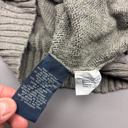 Grey Ralph Lauren Knitted Sweater - Men L - Very Good - Revaleur