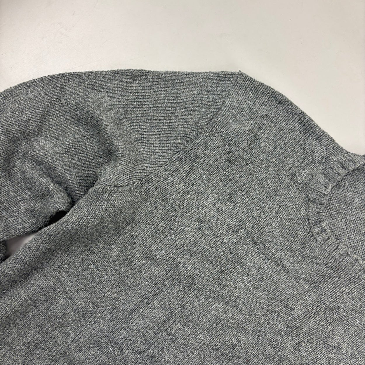 Grey Ralph Lauren Knitted Sweater - Men L - Very Good - Revaleur