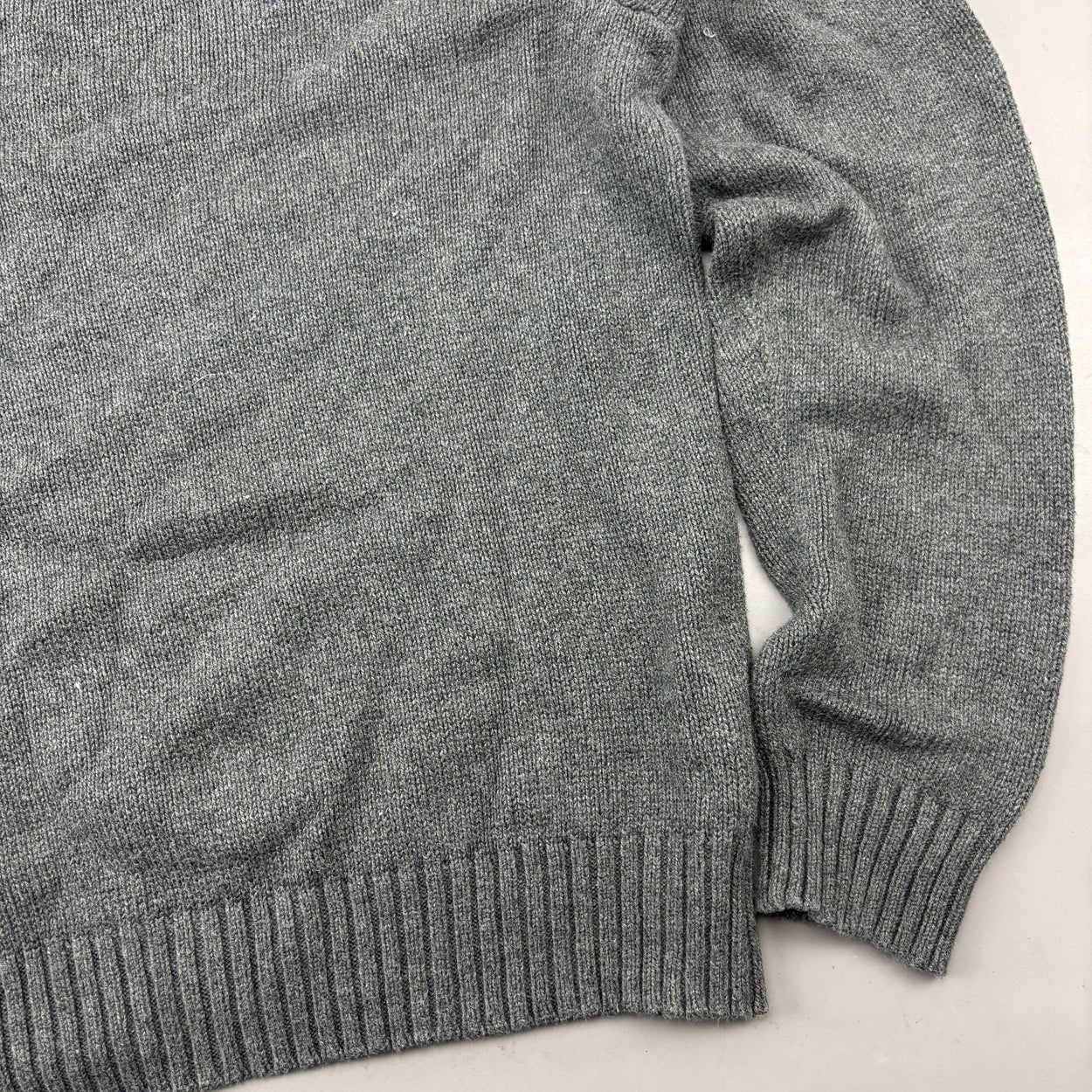 Grey Ralph Lauren Knitted Sweater - Men L - Very Good - Revaleur