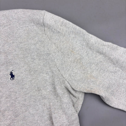 Grey Ralph Lauren Knitted Sweater - Men XXL - Very Good - Revaleur