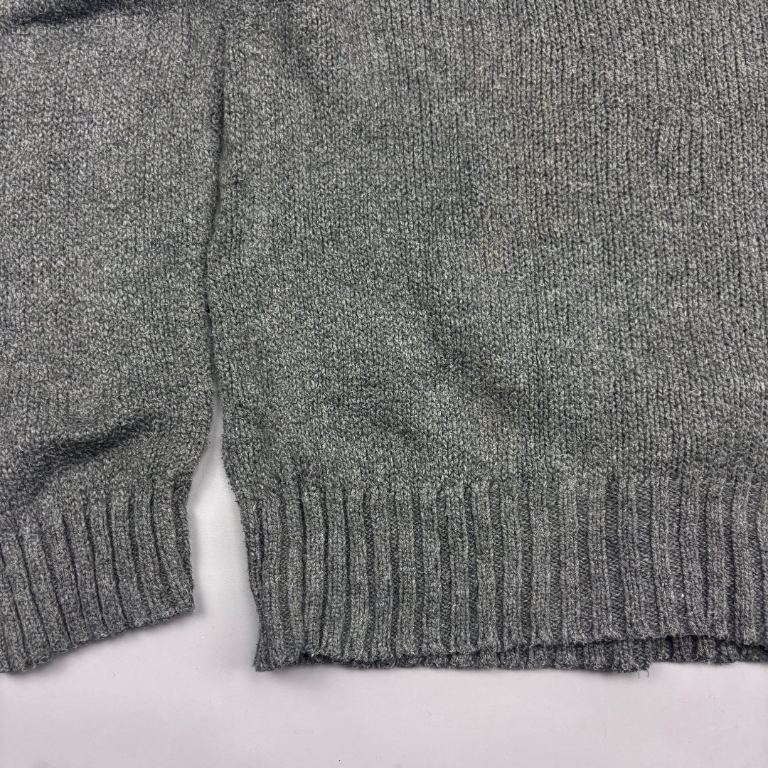 Grey Ralph Lauren Knitted Sweater - Men XXL - Very Good - Revaleur