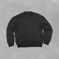 Grey Ralph Lauren Knitted Sweater - Men XXL - Very Good - Revaleur