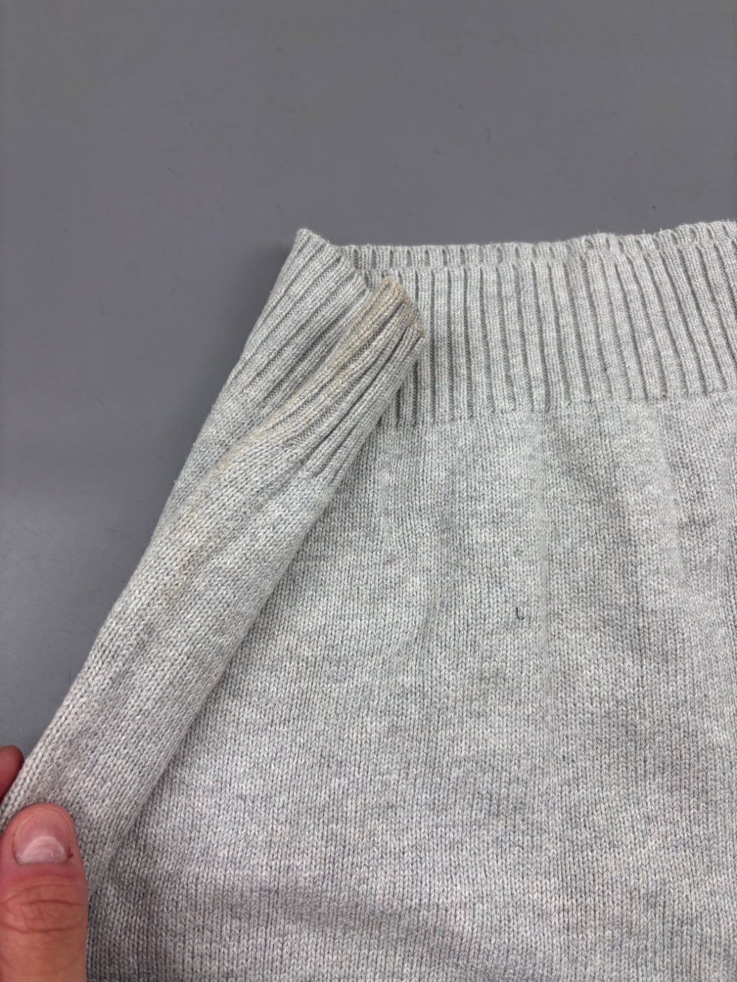 Grey Ralph Lauren Knitted Sweater - Men XXL - Very Good - Revaleur