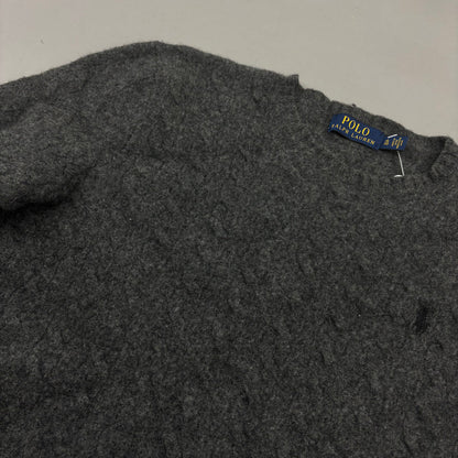 Grey Ralph Lauren Knitted Sweater - Women S - Very Good - Revaleur