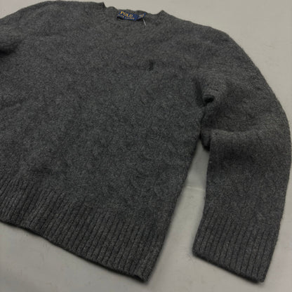 Grey Ralph Lauren Knitted Sweater - Women S - Very Good - Revaleur