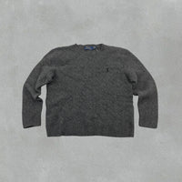 Grey Ralph Lauren Knitted Sweater - Women S - Very Good - Revaleur