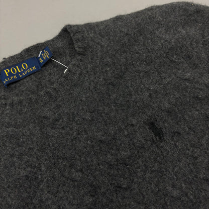 Grey Ralph Lauren Knitted Sweater - Women S - Very Good - Revaleur
