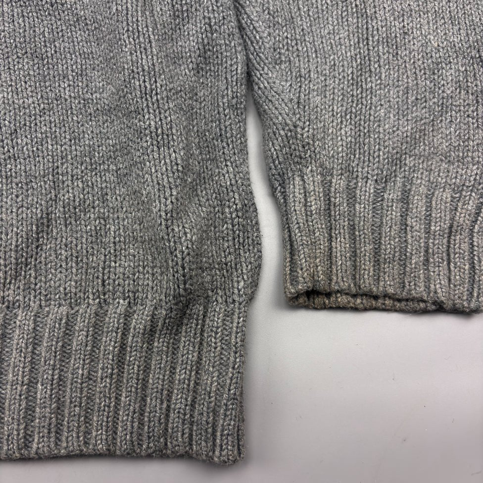 Grey Ralph Lauren Knitted Sweater - XL - Very Good - Revaleur