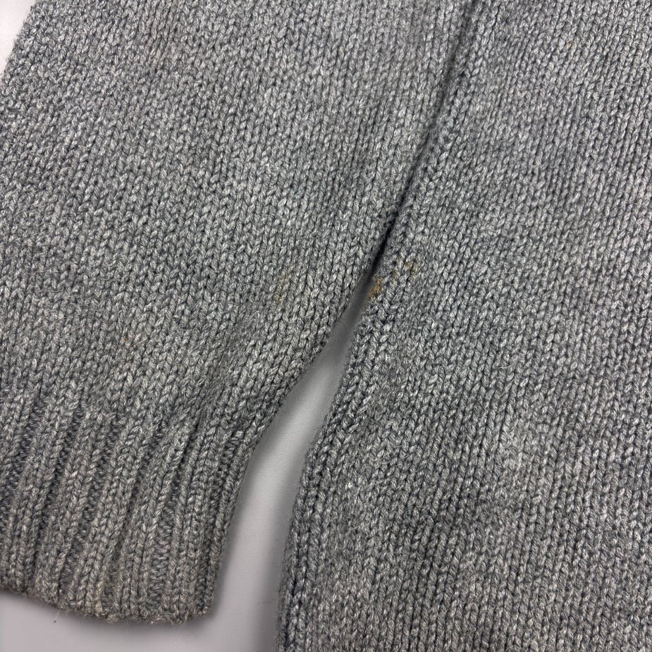 Grey Ralph Lauren Knitted Sweater - XL - Very Good - Revaleur