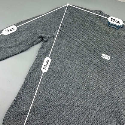 Grey Ralph Lauren Knitted Sweater - XL - Very Good - Revaleur