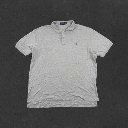 Grey Ralph Lauren Polo Shirt - Men XL - Very Good - Revaleur
