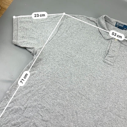 Grey Ralph Lauren Polo Shirt - Men XL - Very Good - Revaleur