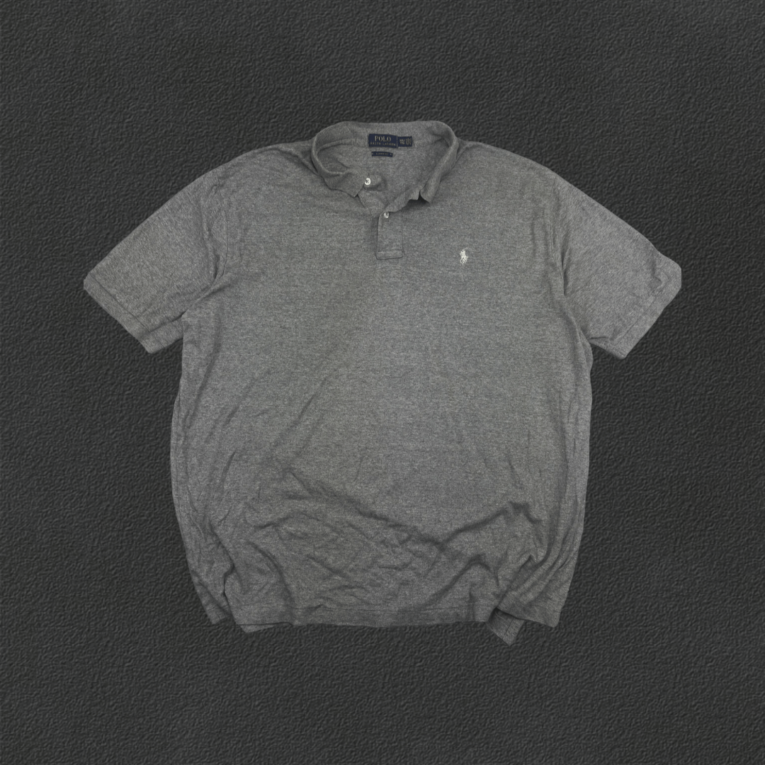 Grey Ralph Lauren Polo Shirt - Men XXL - Very Good - Revaleur