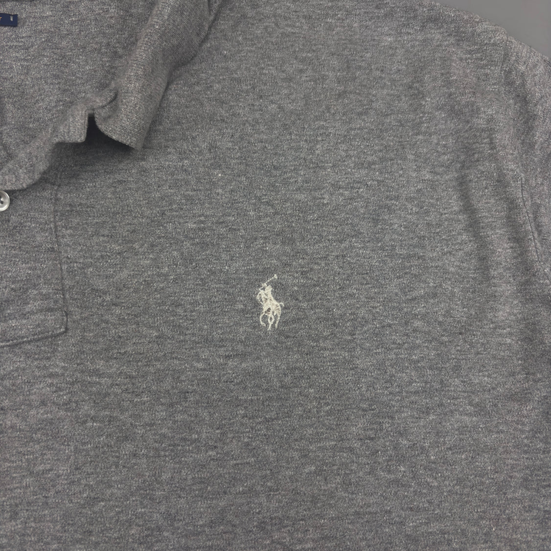 Grey Ralph Lauren Polo Shirt - Men XXL - Very Good - Revaleur