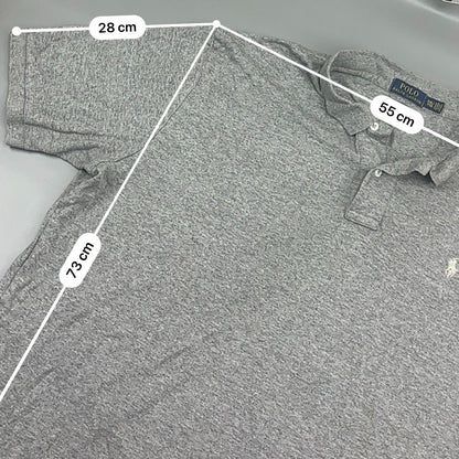 Grey Ralph Lauren Polo Shirt - Men XXL - Very Good - Revaleur