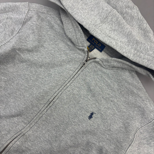 Grey Ralph Lauren Zip Vest - Boys XL - Very Good - Revaleur