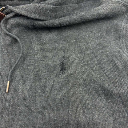Grey Ralph Lauren Zip Vest - L - New - Revaleur
