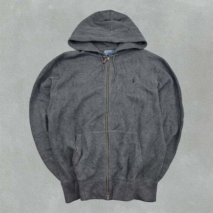 Grey Ralph Lauren Zip Vest - L - New - Revaleur