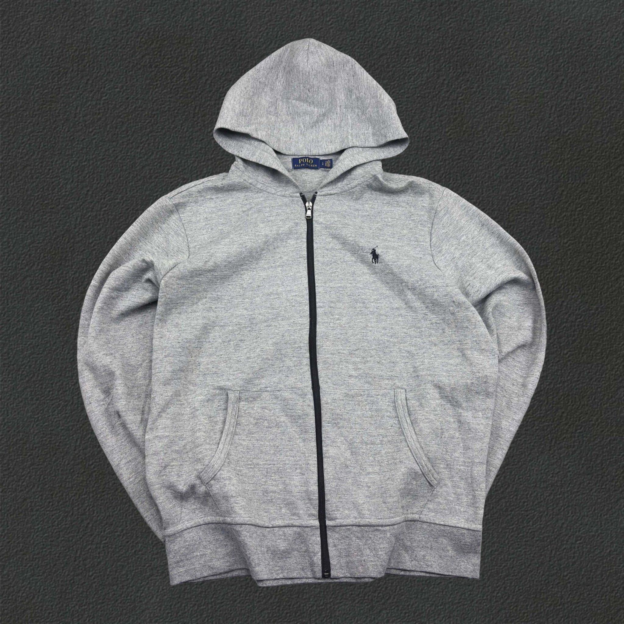 Grey Ralph Lauren Zip Vest - L - New - Revaleur