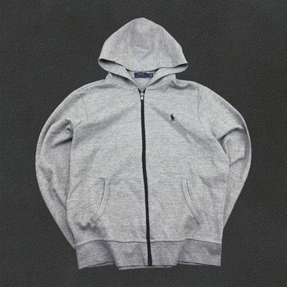 Grey Ralph Lauren Zip Vest - L - New - Revaleur