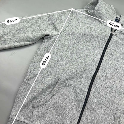 Grey Ralph Lauren Zip Vest - L - New - Revaleur