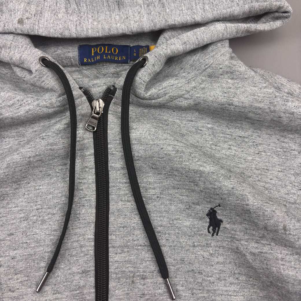 Grey Ralph Lauren Zip Vest - L - Very Good - Revaleur