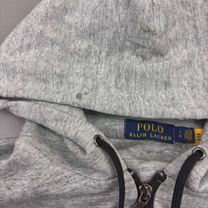 Grey Ralph Lauren Zip Vest - L - Very Good - Revaleur