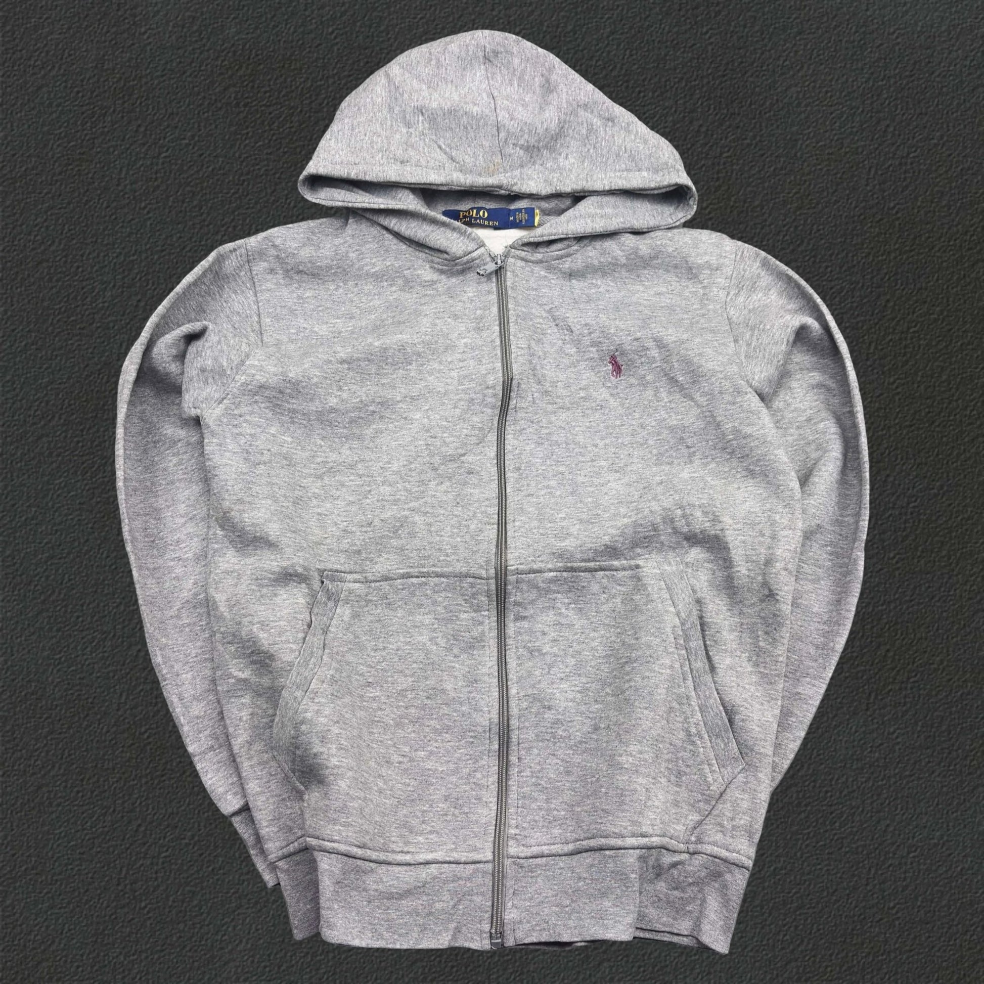 Grey Ralph Lauren Zip Vest - M - Very Good - Revaleur