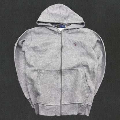 Grey Ralph Lauren Zip Vest - M - Very Good - Revaleur