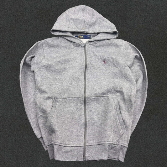 Grey Ralph Lauren Zip Vest - M - Very Good - Revaleur