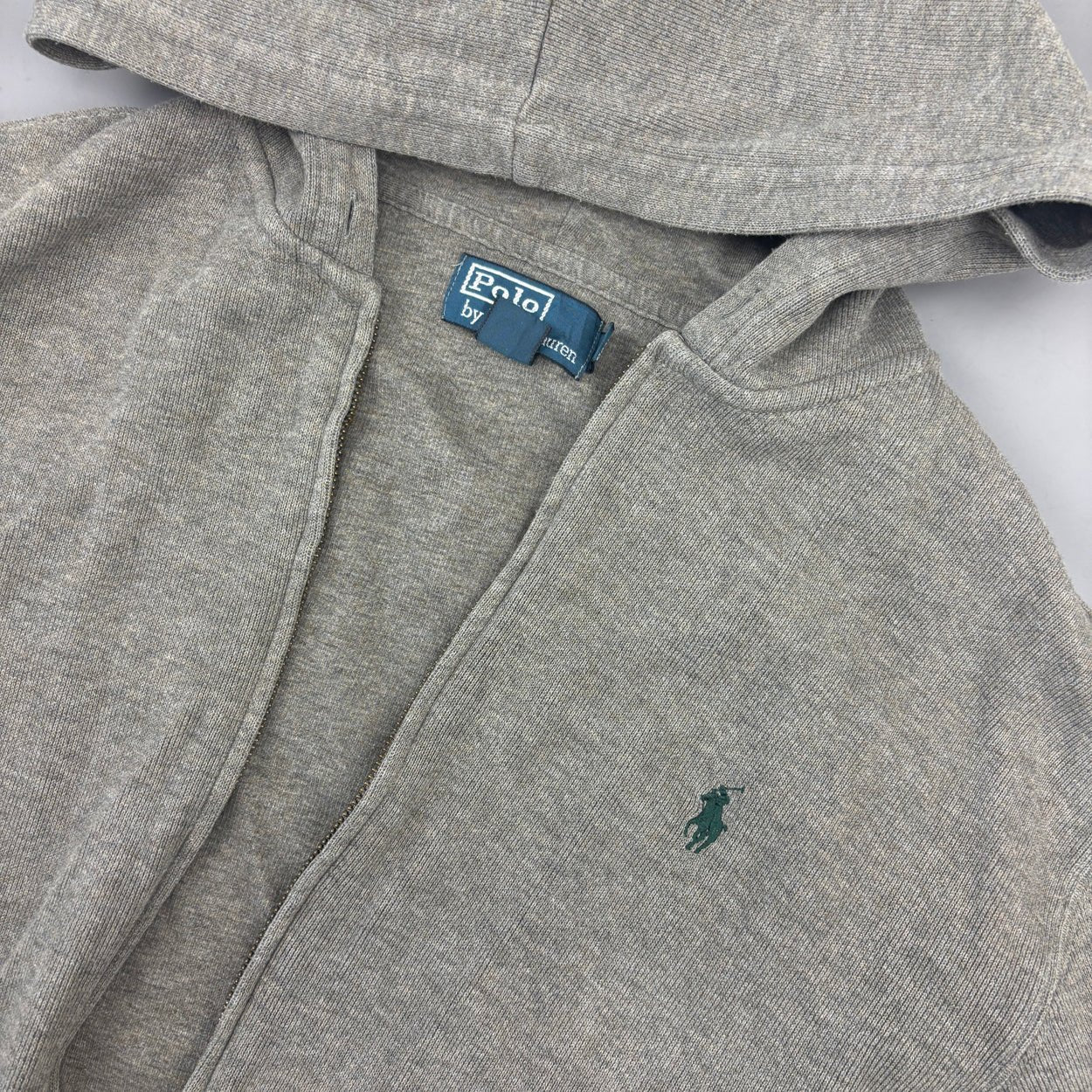 Grey Ralph Lauren Zip Vest - Men L - Good - Revaleur