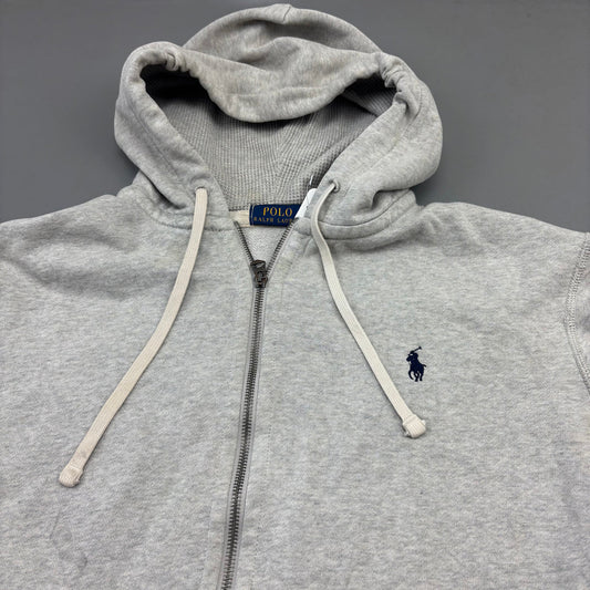 Grey Ralph Lauren Zip Vest - Men L - Very Good - Revaleur