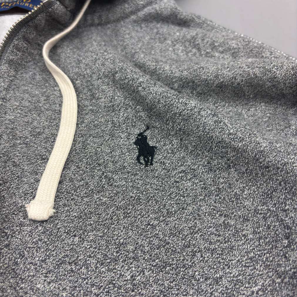 Grey Ralph Lauren Zip Vest - Men L - Very Good - Revaleur