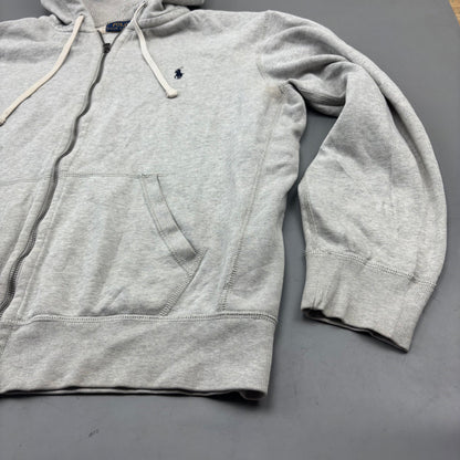 Grey Ralph Lauren Zip Vest - Men L - Very Good - Revaleur