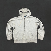 Grey Ralph Lauren Zip Vest - Men L - Very Good - Revaleur