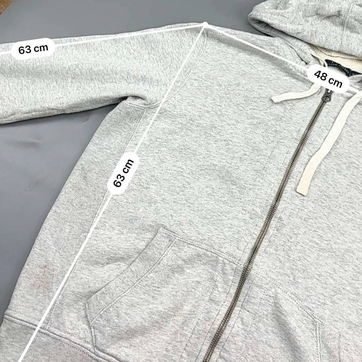 Grey Ralph Lauren Zip Vest - Men L - Very Good - Revaleur