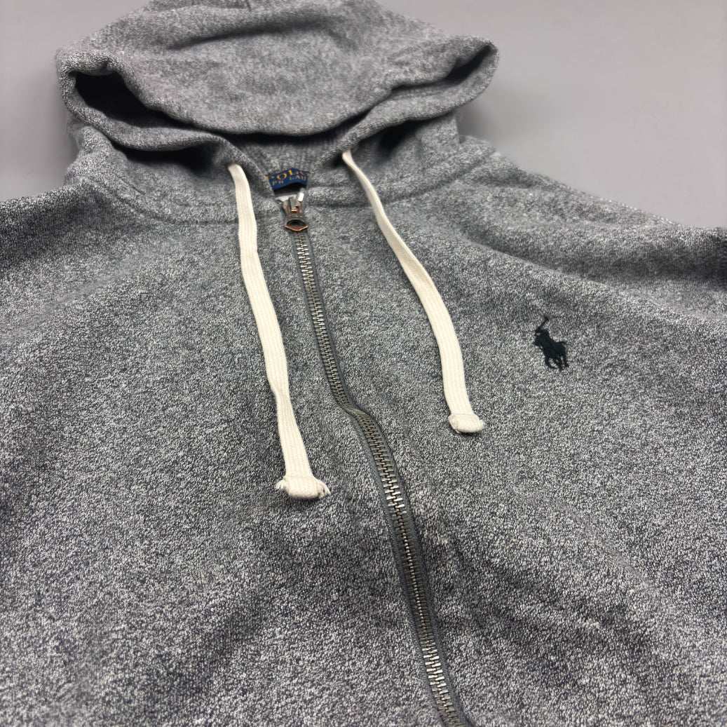 Grey Ralph Lauren Zip Vest - Men L - Very Good - Revaleur