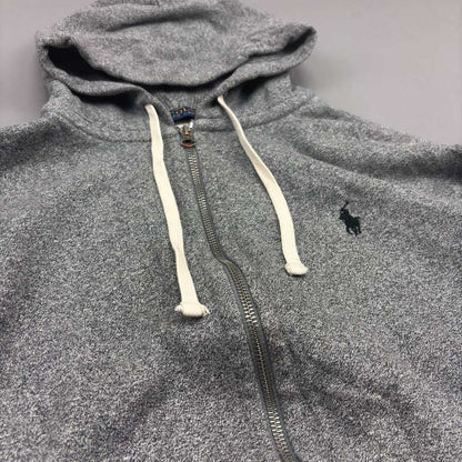 Grey Ralph Lauren Zip Vest - Men L - Very Good - Revaleur