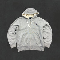 Grey Ralph Lauren Zip Vest - Men L - Very Good - Revaleur