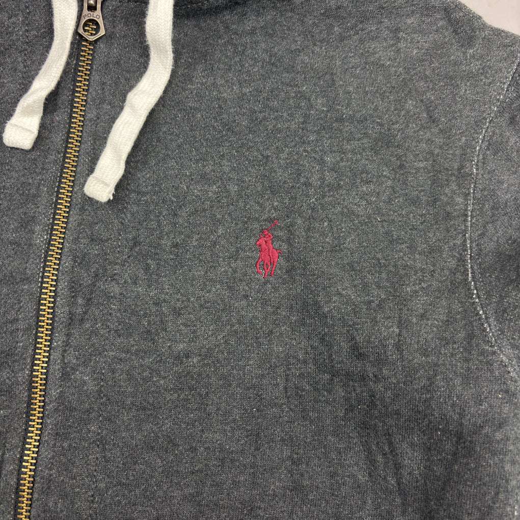 Grey Ralph Lauren Zip Vest - Men L - Very Good - Revaleur