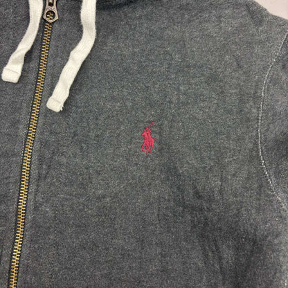 Grey Ralph Lauren Zip Vest - Men L - Very Good - Revaleur