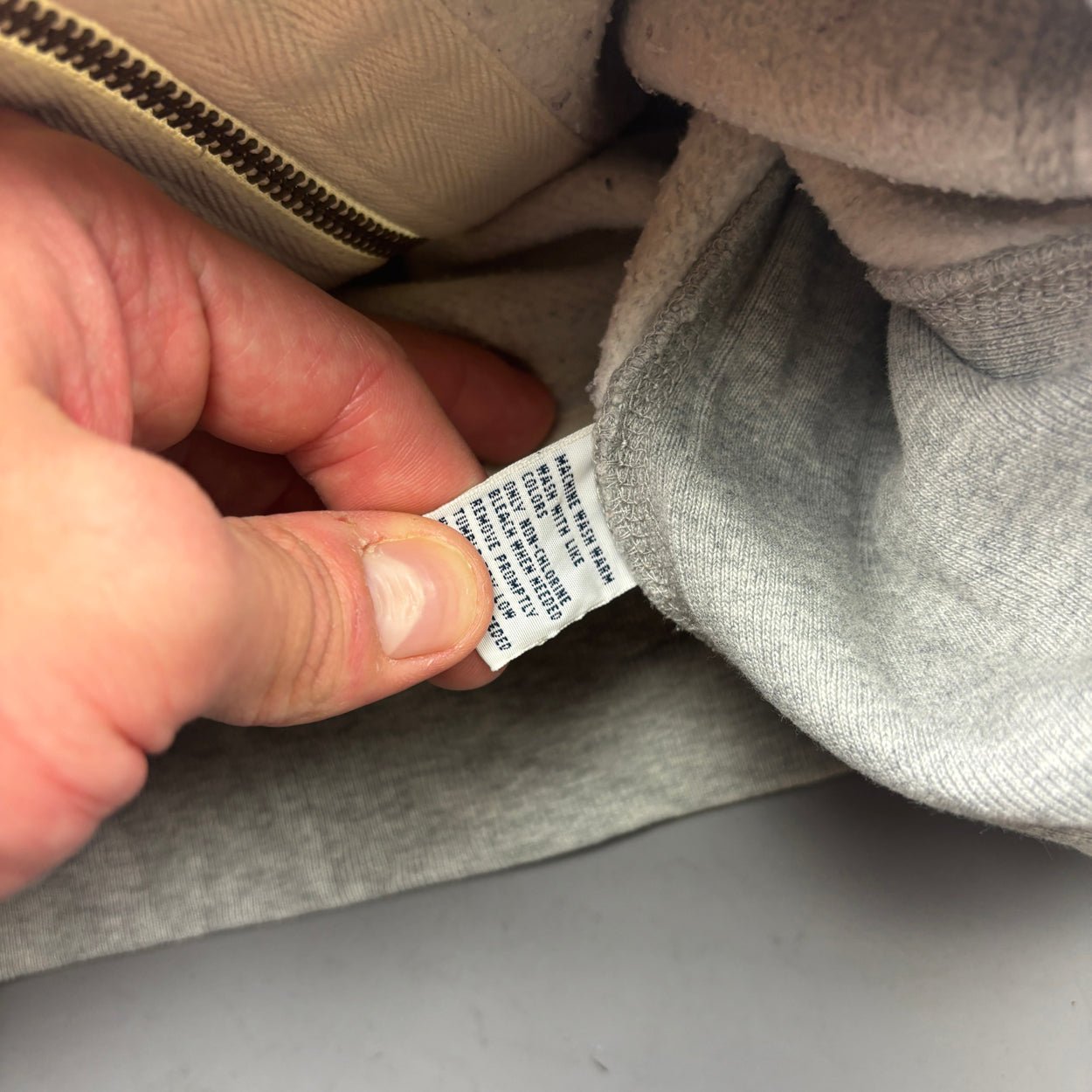 Grey Ralph Lauren Zip Vest - Men L - Very Good - Revaleur