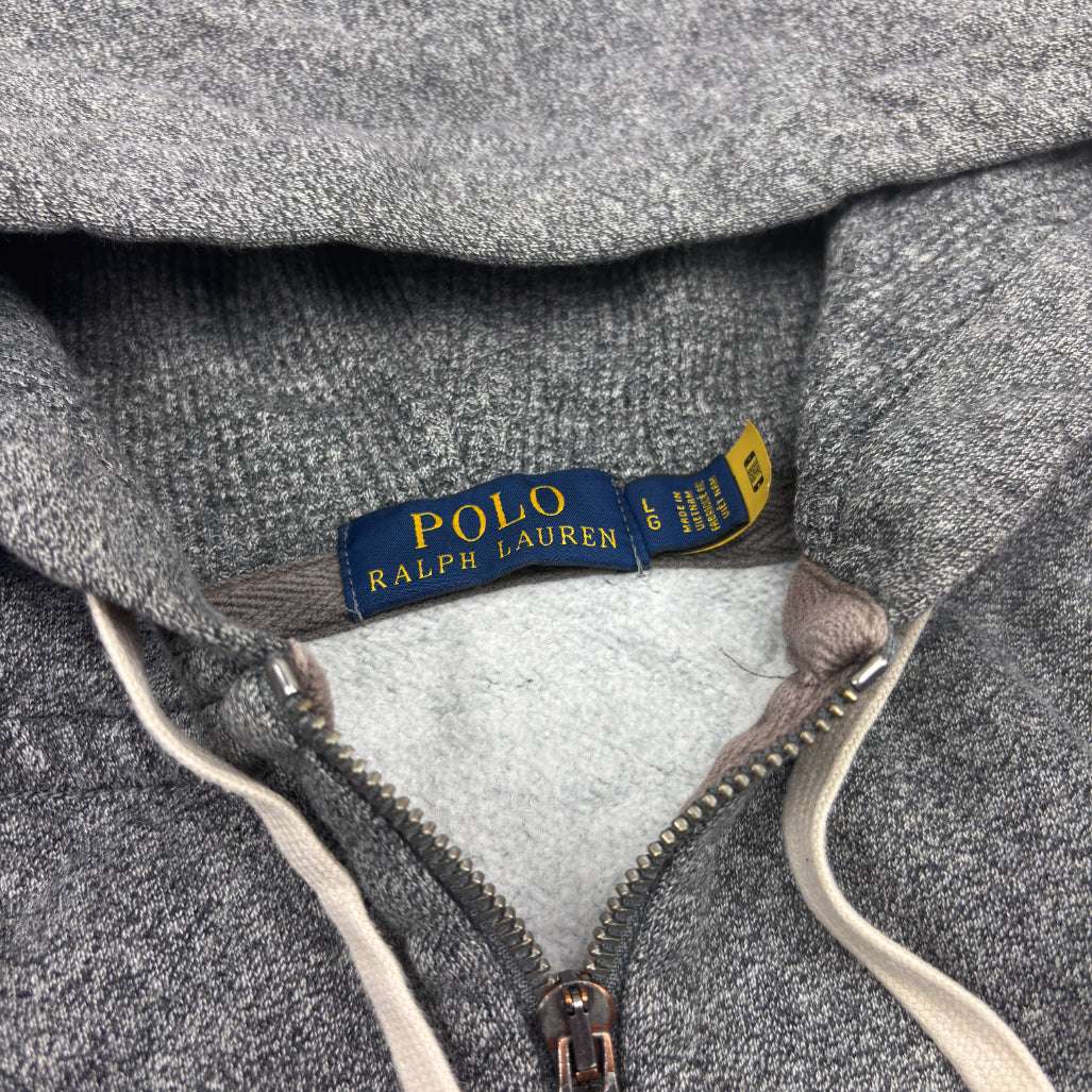 Grey Ralph Lauren Zip Vest - Men L - Very Good - Revaleur