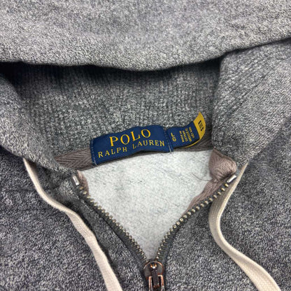 Grey Ralph Lauren Zip Vest - Men L - Very Good - Revaleur