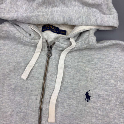 Grey Ralph Lauren Zip Vest - Men L - Very Good - Revaleur