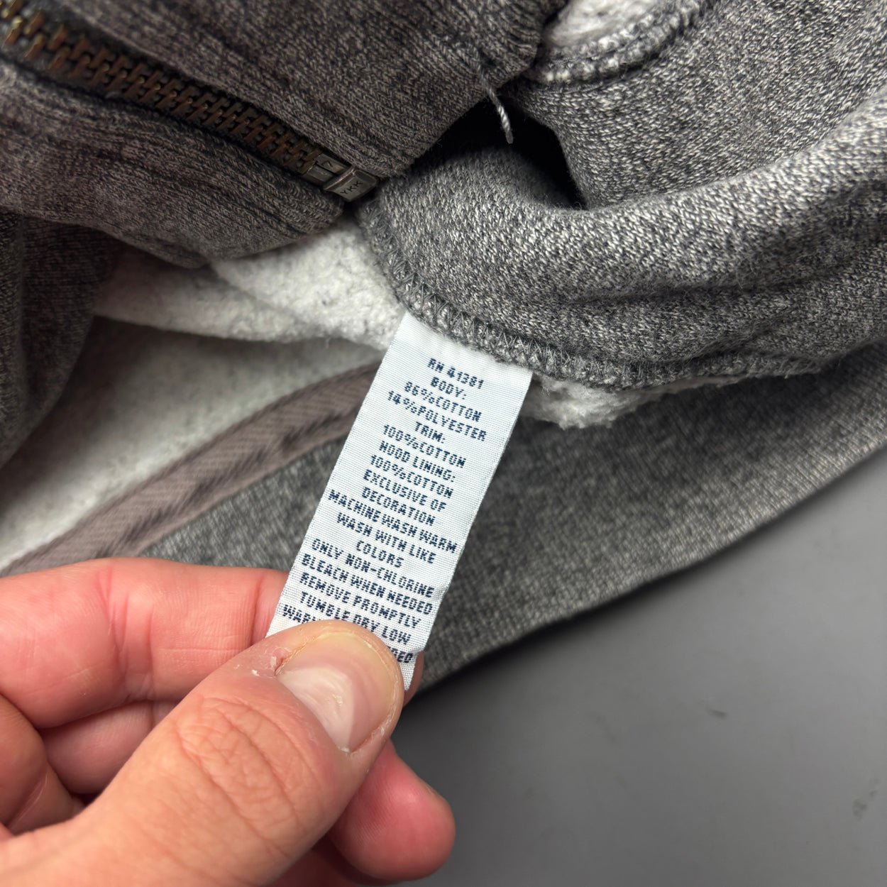 Grey Ralph Lauren Zip Vest - Men M - Very Good - Revaleur